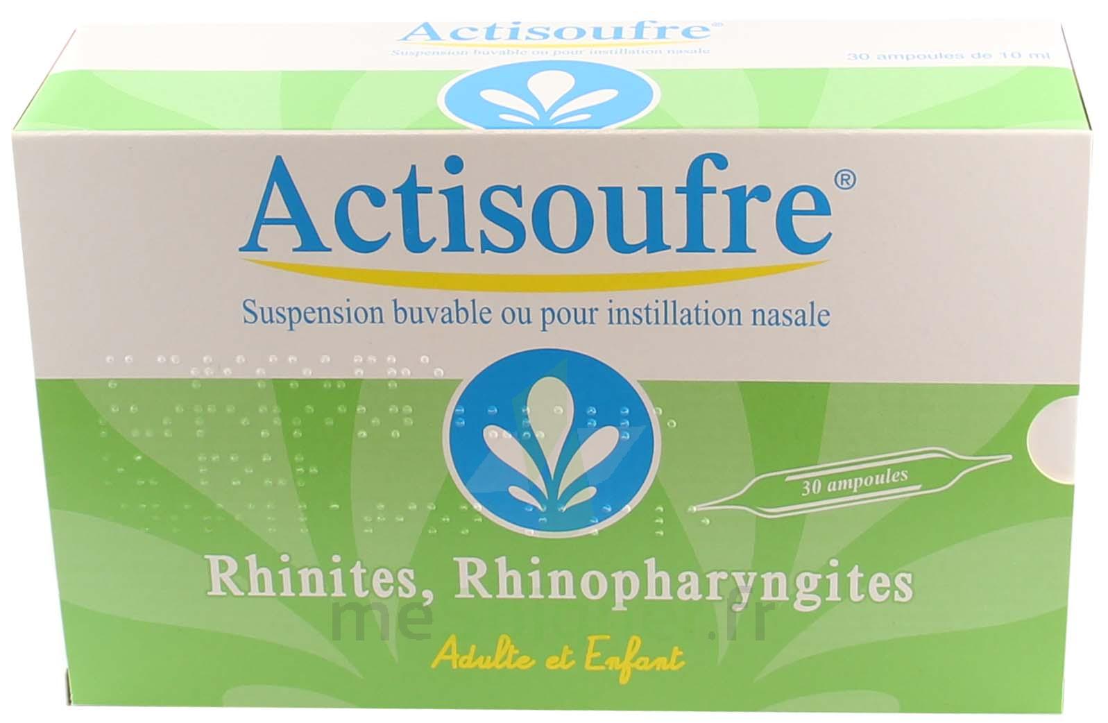 Pharmacie Du Jura Bressan Medicament Actisoufre 4 Mg 50 Mg Par 10 Ml Suspension Buvable Ou Pour Instillation Nasale Bletterans